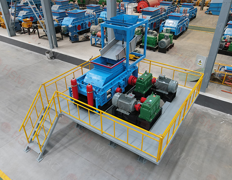 液壓對輥制砂機專破鐵礦石/銅礦/錳礦/金礦，細碎效率提升